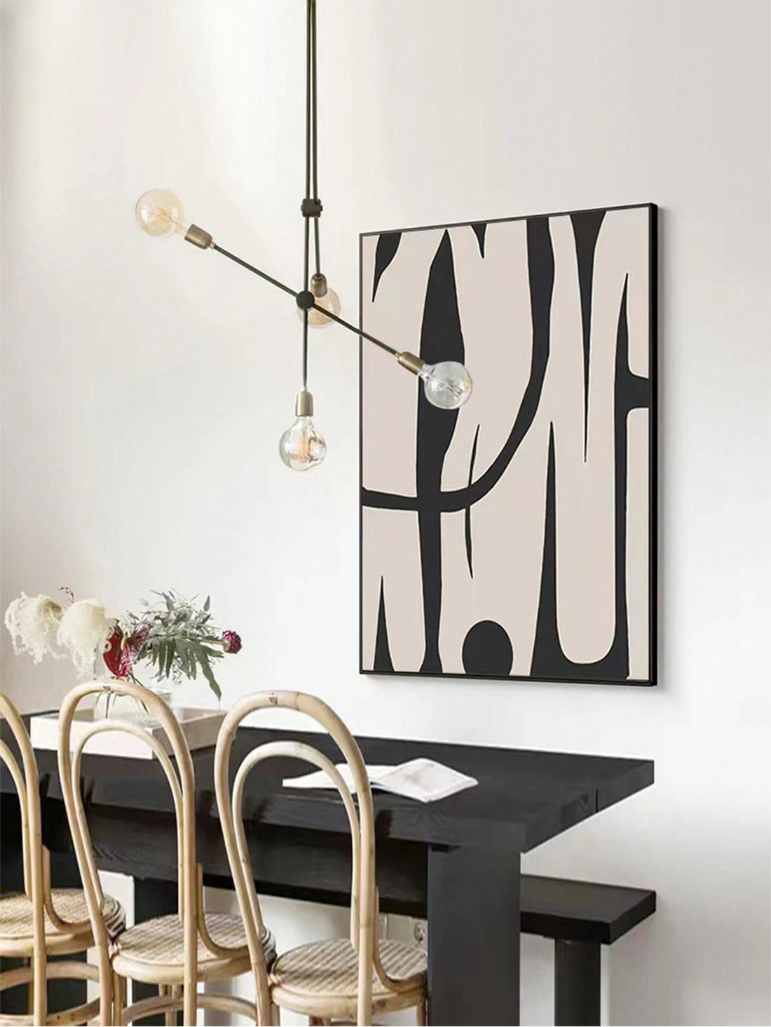 Enhance your contemporary home with our Modern Abstract Canvas Poster. Featuring stylish linear color blocks, this unframed wall art adds a pop of color and modern flair to any room. Elevate your home decor with our expertly crafted and versatile piece, available in multiple sizes.