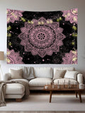 Bohemian bedroom decor tapestry shown in room setting