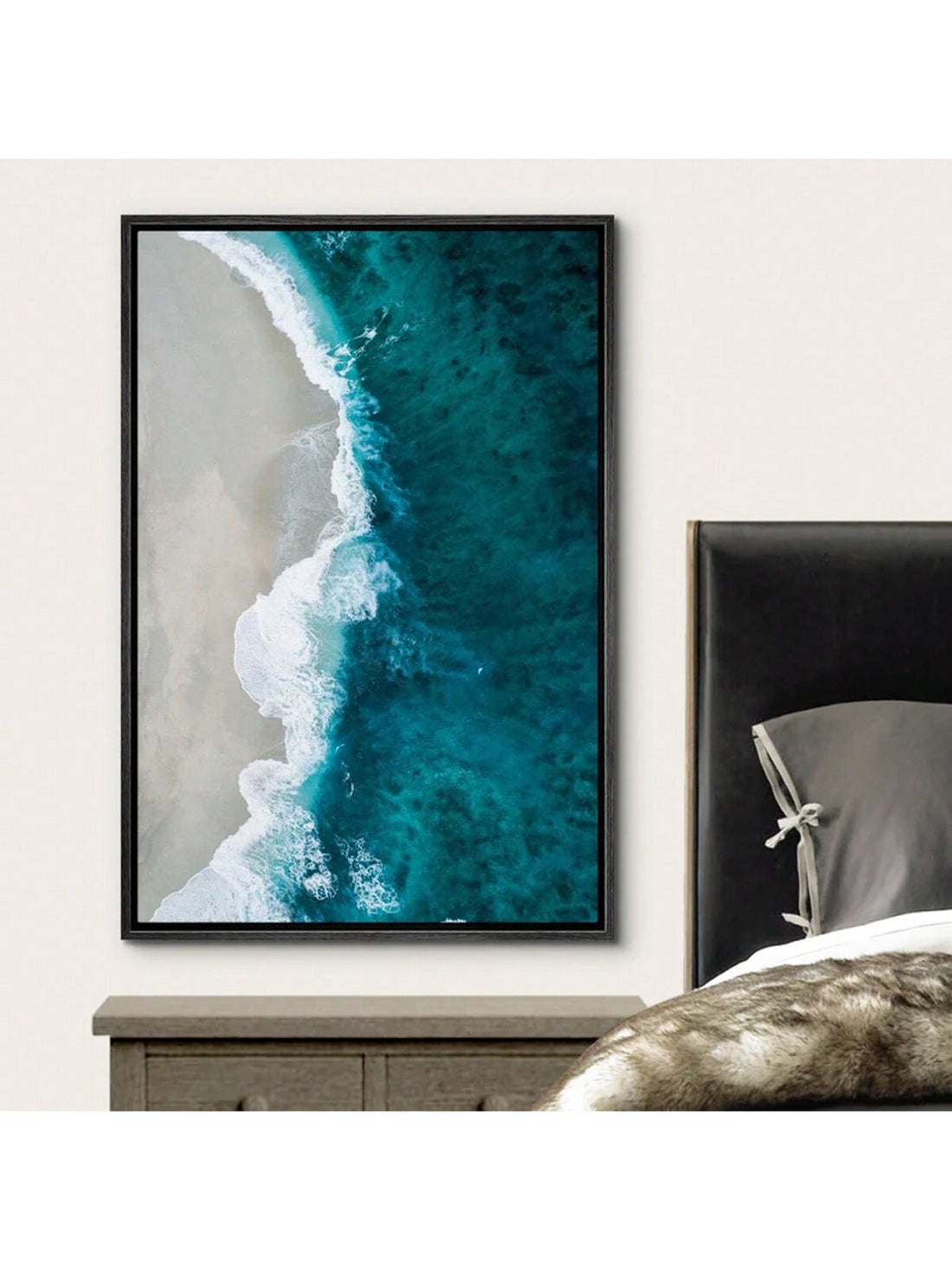 With its serene green hues and minimalist design, the Green Beach Ocean Photography Canvas Poster is the perfect addition to any coastal home decor. Made with high-quality materials, this modern canvas art brings a touch of tranquility and sophistication to your walls. Transform any space into a peaceful oasis with this stunning piece.