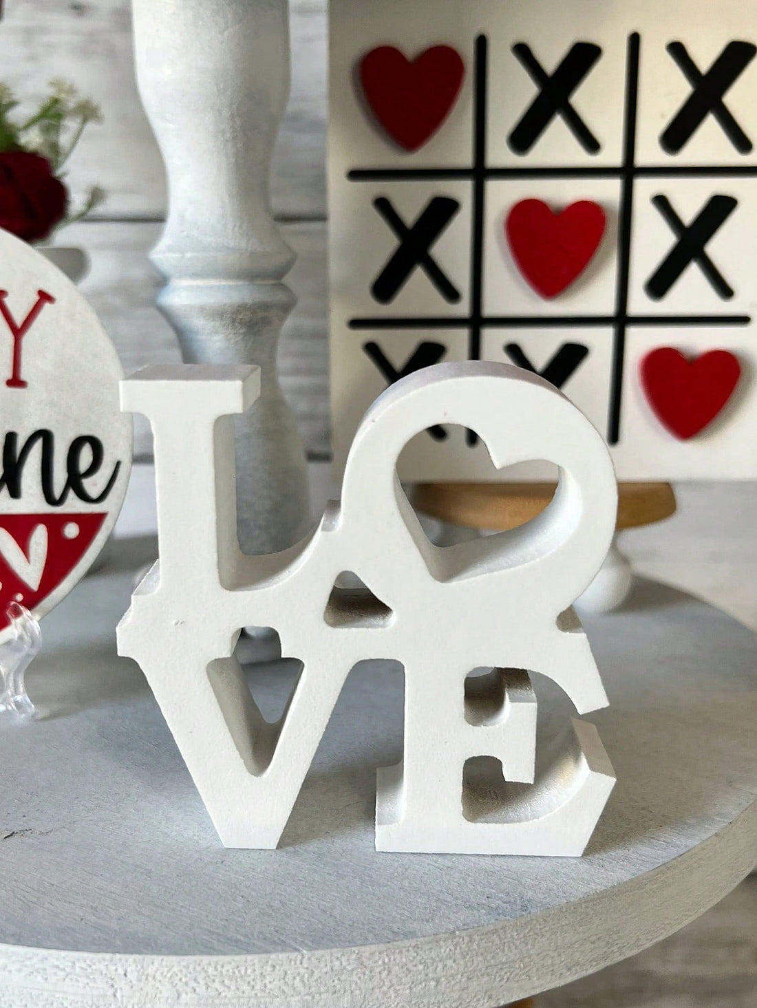 This Alphabetical Chalkboard Desktop Decoration is perfect for Valentine's Day, weddings, and home decor. Its sleek design and customizable chalkboard surface add a unique touch to any space. Use it for seating arrangements, daily reminders, or just to add a personal touch to your home decor.