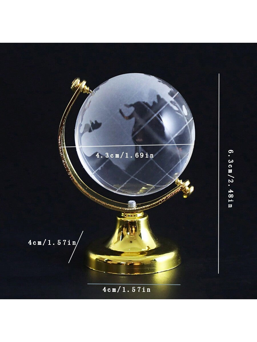 Experience the elegance and sophistication of our Elegant Crystal Globe with Metal Stand. This exquisite desktop decoration not only adds a touch of style to any space, but also serves as the perfect gift for any occasion. Crafted with precision and attention to detail, it's the ideal addition to any home or office.