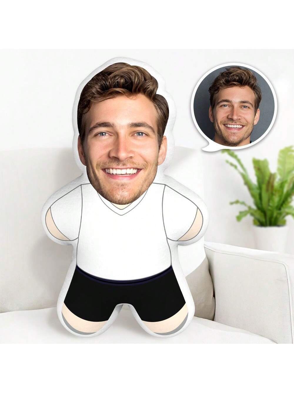 Transform your favorite photo into a unique and personalized Custom Photo Body Shape Pillow. This funny and charming Custom Funny Face Pillow makes for a perfect gift for couples on their anniversary or wedding day. Surprise your loved ones with a custom, one-of-a-kind Custom Picture Pillow that captures their special moments.