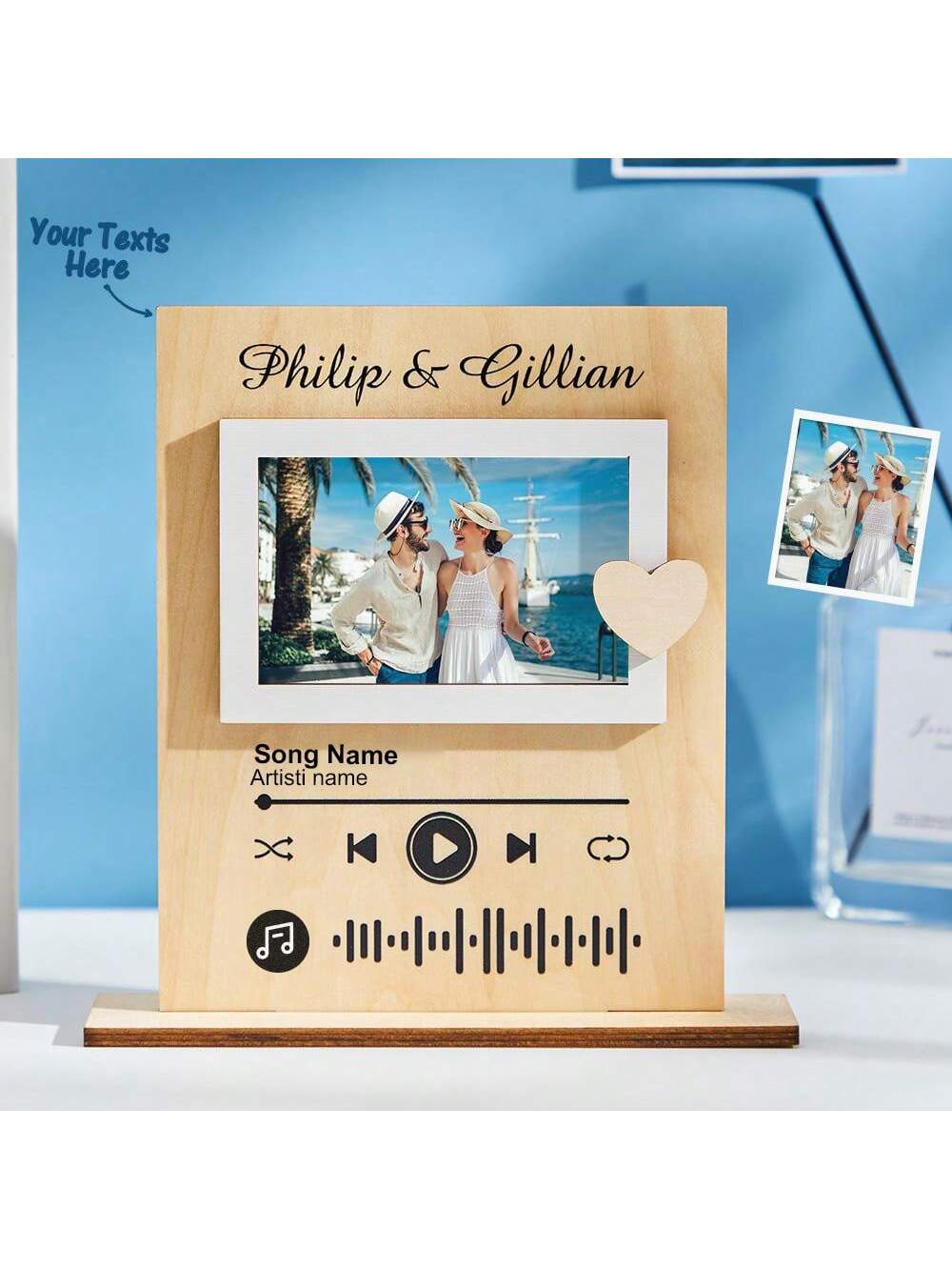 Our Customized Wooden Plaque is the perfect personalized gift for any occasion. Handcrafted with precision and attention to detail, this unique plaque can be customized to make your loved one feel special. Commemorate special moments or show your appreciation with this beautifully crafted and thoughtful gift.