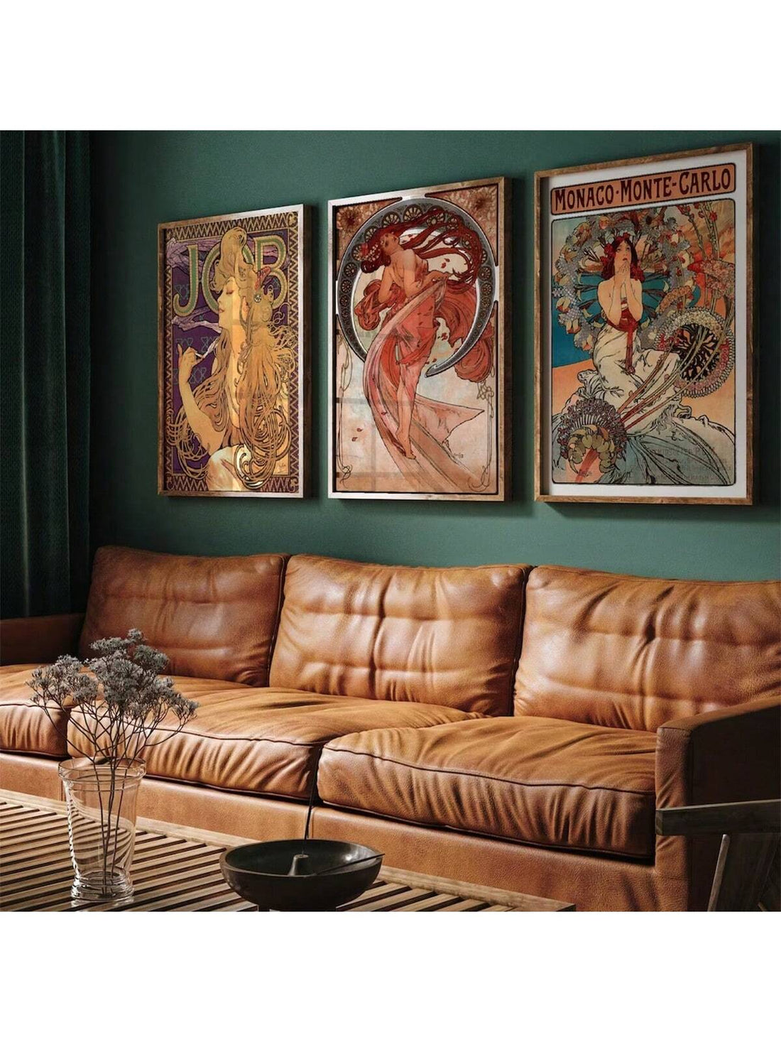 Enhance your bedroom decor with our 3pcs Vintage Art Nouveau Style Portrait Print Posters. Featuring elegant and intricate designs, these prints bring a touch of sophistication to any space. Made to last, our posters are perfect for adding character without the need for framing.