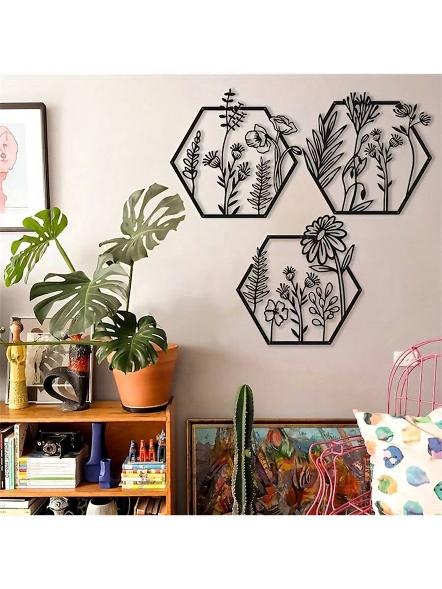 Add a touch of elegance to your home decor with our Metal Flower Wall Art Trio. This stunning trio features intricate floral designs crafted from high-quality metal, making it a durable and long-lasting addition to any room. Transform your space with this elegant and sophisticated decor piece.