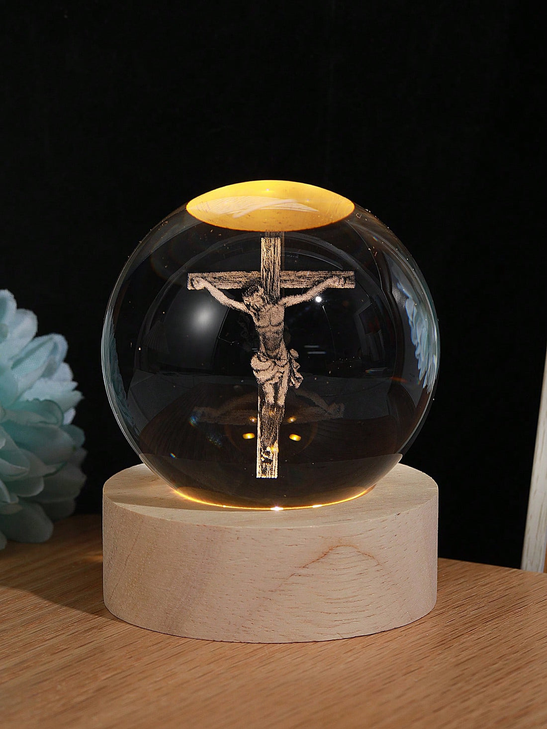 This Jesus Crystal Ball is a one-of-a-kind decor piece that serves as a meaningful gift for any occasion. Made with high-quality materials, it offers a unique visual appeal while also serving as a reminder of faith and spirituality. Perfect for those looking to add a special touch to their home or office.