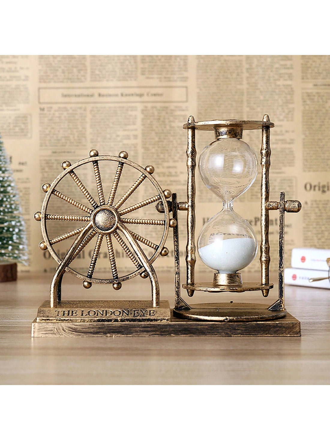 Experience the nostalgia of a timeless era with our Retro Ferris Wheel Hourglass. This creative gift is perfect for students, friends, and classmates, providing a unique way to track time and add a touch of whimsy to any room. With its intricate design and functional use, it's sure to be a highlight of any collection.