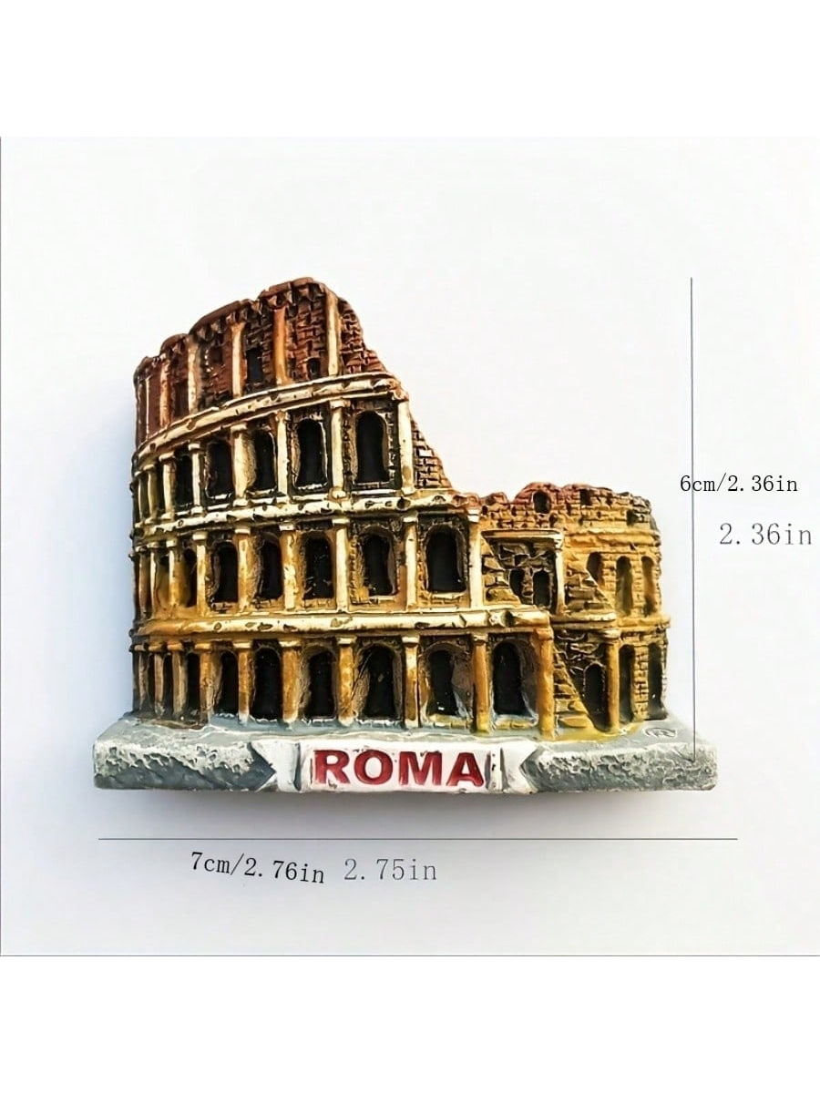 Experience the grandeur and history of the ancient Rome Colosseum with our unique fridge magnet. Perfect for travelers and history enthusiasts, this souvenir is also a stylish addition to any home decor. Own a piece of history and bring the beauty of the Colosseum into your home.