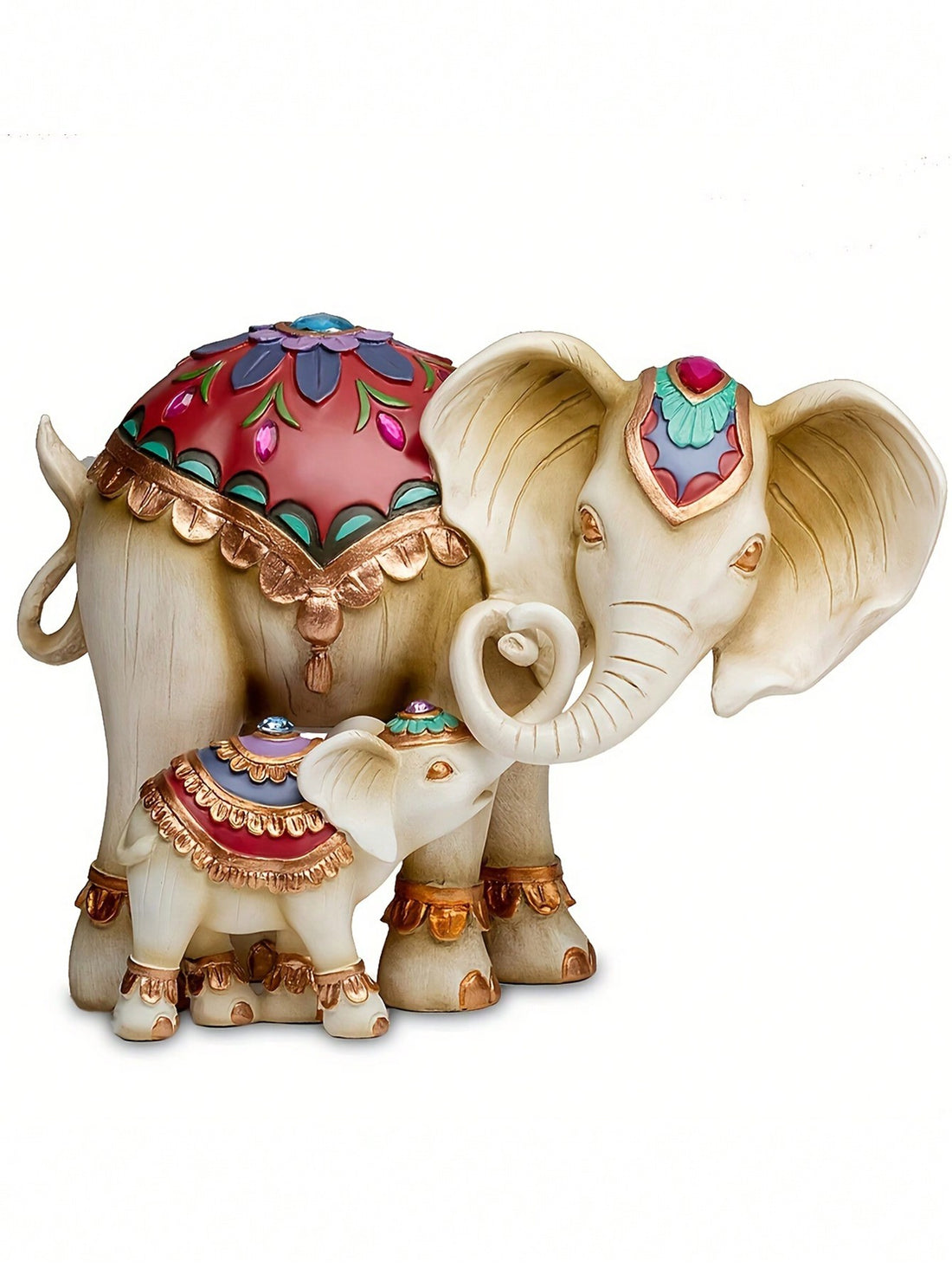 This Mother and Child Love Elephant Resin Garden Sculpture is a beautiful addition to any garden or tabletop. Crafted with durable resin, this sculpture depicts the bond between a mother and her child. Its intricate details and elegant design add a touch of love and warmth to any space.