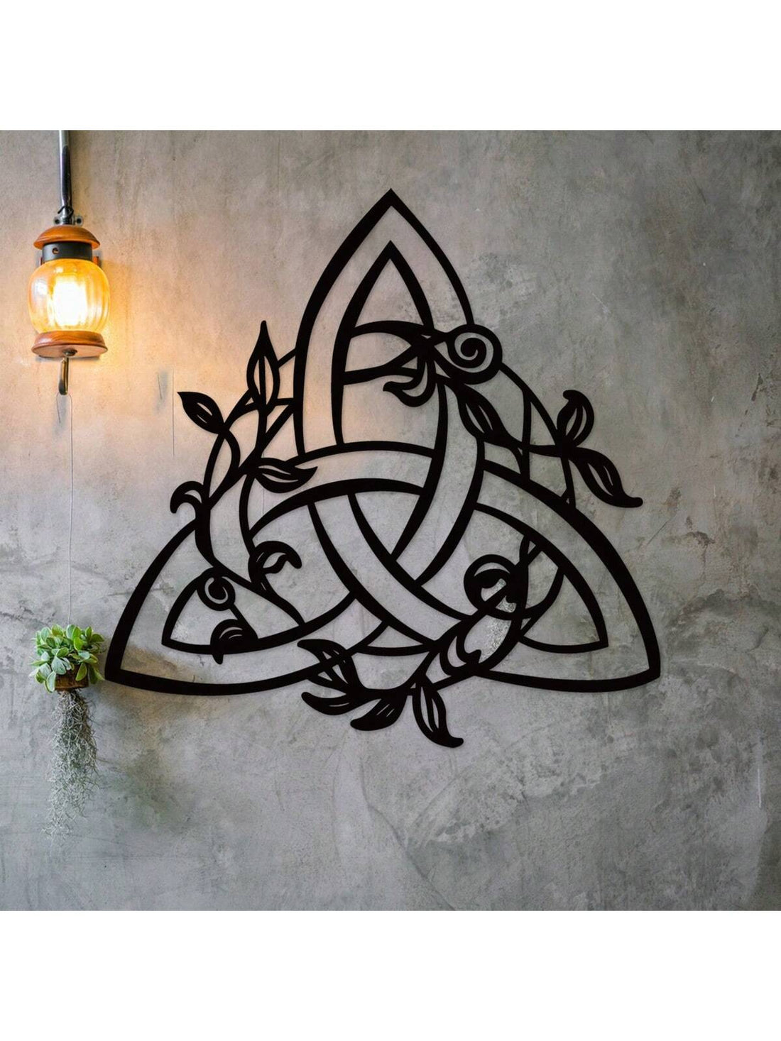 Enhance your holiday decor with our Metallic Celtic Knot Wall Art. Crafted with precision and attention to detail, this Full Metal Alchemist Christmas Gift is perfect for fans of the popular series. Made of high-quality metal, it adds a touch of elegance to any room.