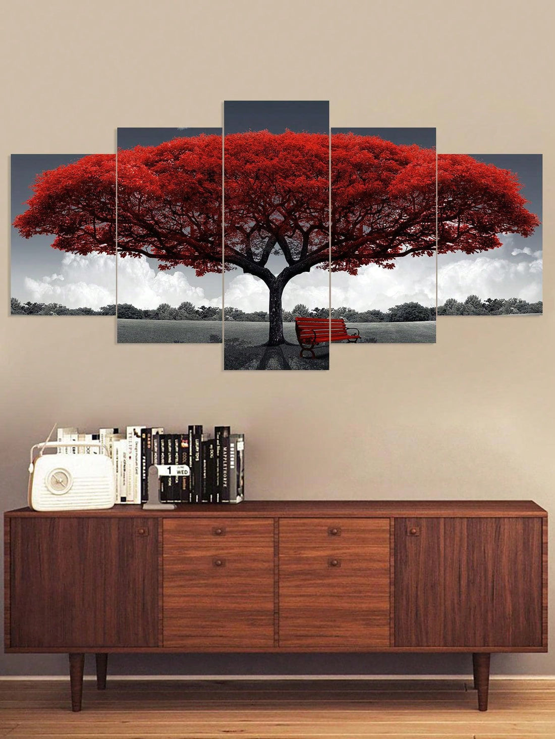 Enhance your home decor with our 5-piece tree-patterned wall sticker set. Crafted with nature-inspired designs, these stickers are perfect for adding a touch of tranquility and beauty to any room. Made with high-quality materials, these stickers are durable and easy to apply, making them a convenient and stylish choice for your home.