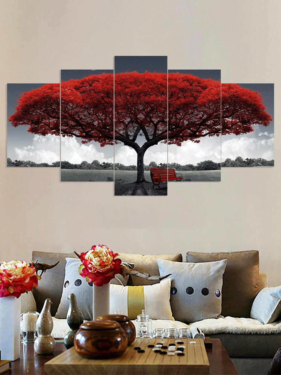 Enhance your home decor with our 5-piece tree-patterned wall sticker set. Crafted with nature-inspired designs, these stickers are perfect for adding a touch of tranquility and beauty to any room. Made with high-quality materials, these stickers are durable and easy to apply, making them a convenient and stylish choice for your home.