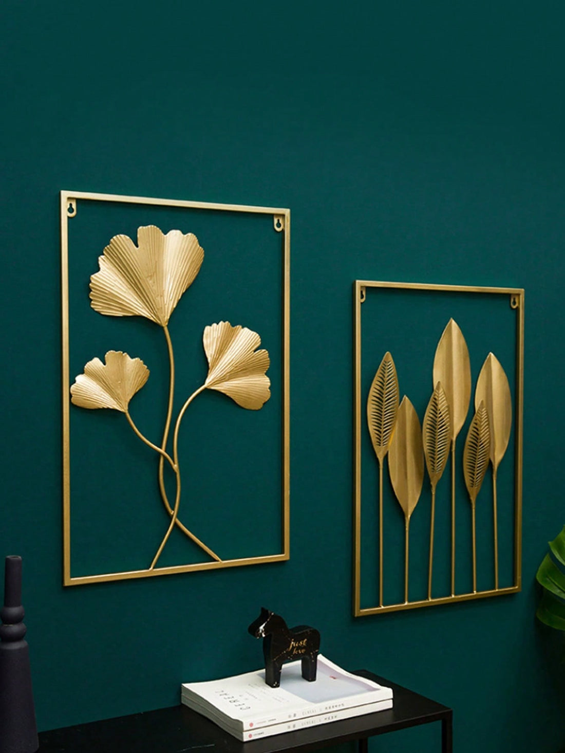 Elevate your living space with our Nordic Metal Leaf Iron Wall Hanging. Crafted with elegant details and sturdy iron, this piece adds a touch of sophistication to any room. Perfect for living rooms and bedrooms, its timeless design complements any decor. Make a statement with this stylish wall hanging today.