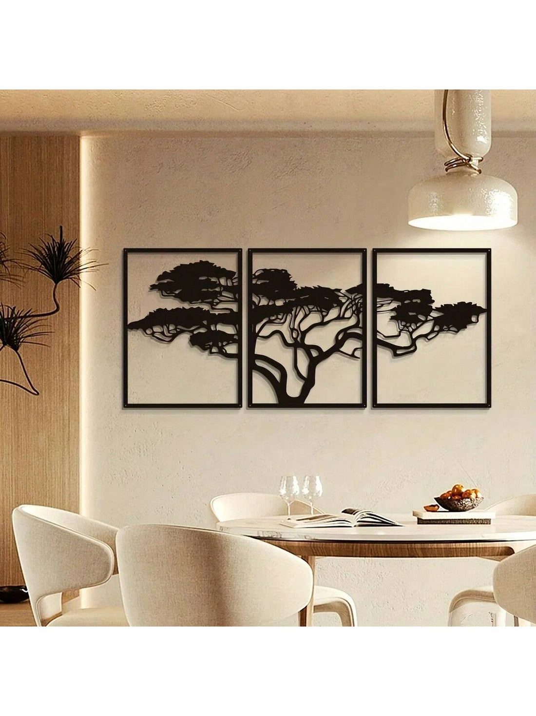 Introduce an elegant and timeless touch to your home decor with our Tree of Life Metal Wall Art Trio. Crafted with expert precision and featuring a beautifully intricate design, these pieces add sophistication to any room. Made with high-quality metal, this trio will make a lasting statement.