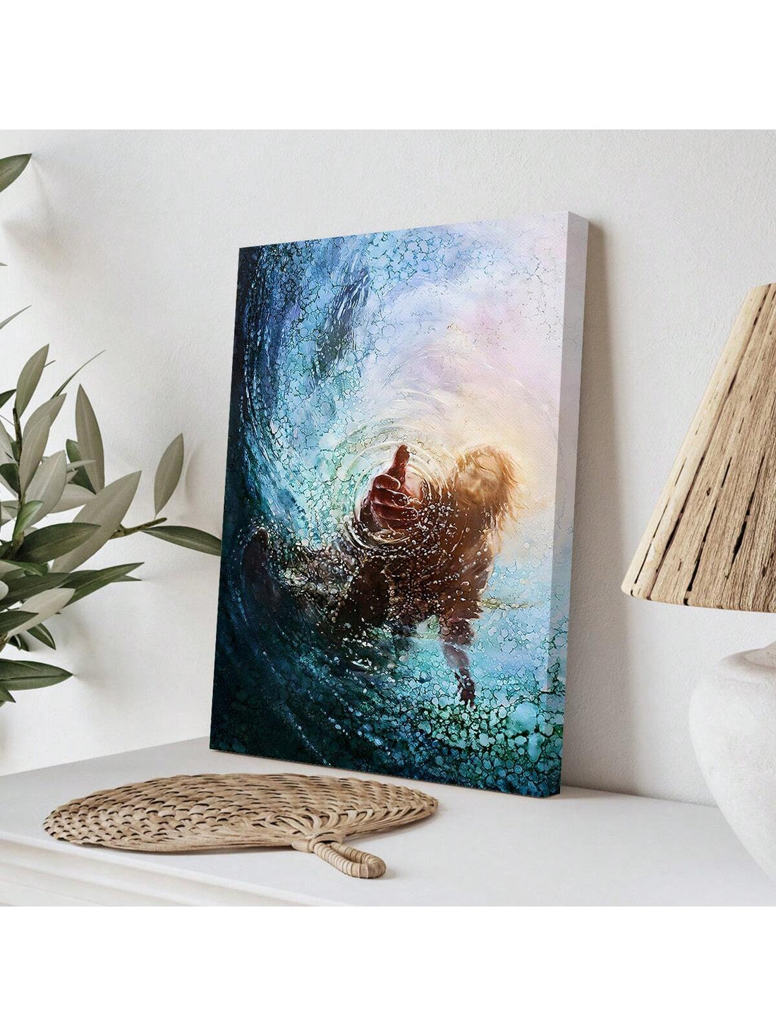 This elegant canvas poster, framed in natural wood, features an inspiring Bible verse designed to uplift and enrich your living space. Its refined craftsmanship and timeless message make it a perfect addition to any room seeking both spiritual encouragement and tasteful décor. Durable materials ensure lasting beauty, creating a meaningful focal point that complements a variety of interior styles.