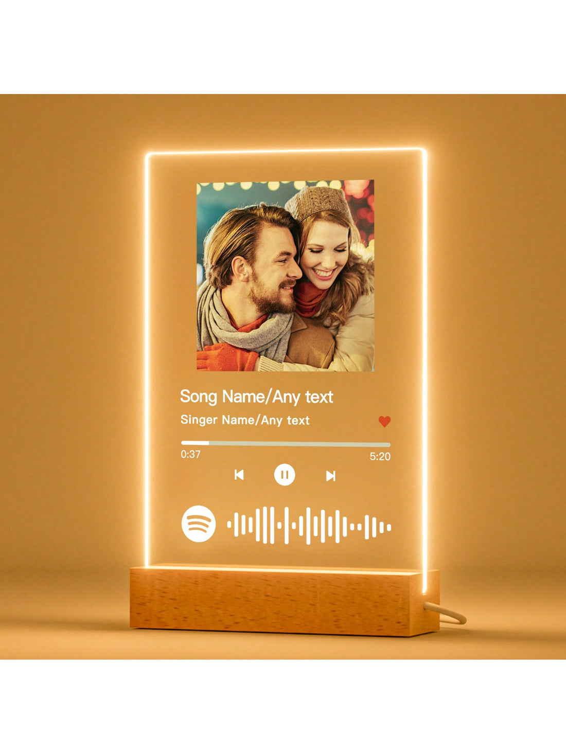 Highlight your thoughtfulness with our custom acrylic song plaque - the perfect gift for Mother's Day. Personalize it with your daughter's favorite song and showcase your love in a unique and stylish way. A heartfelt and memorable present that she'll cherish forever.