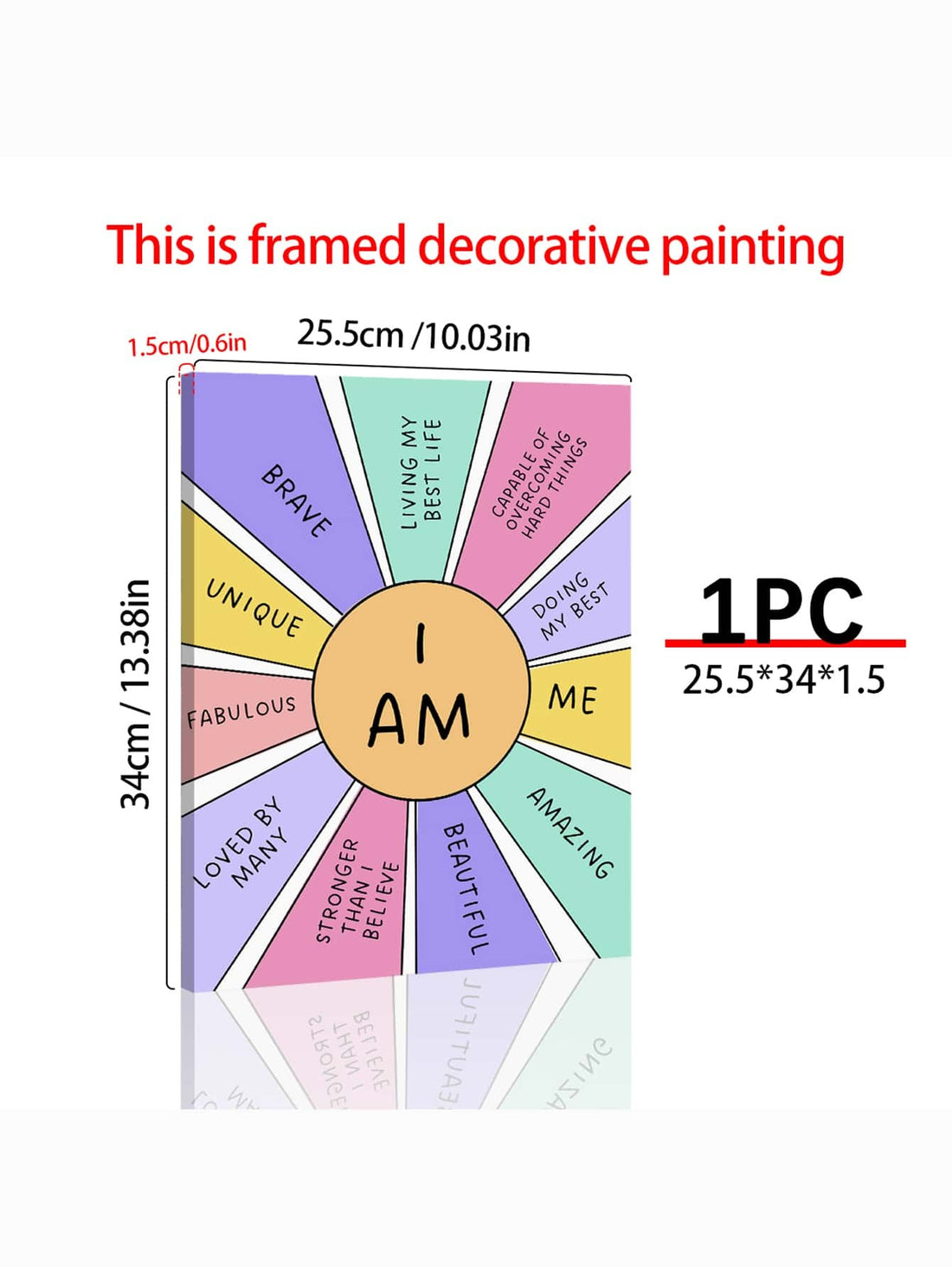 Brighten any learning space with this Inspirational Rainbow Classroom Decor Poster featuring the empowering phrase "I Am Me." Designed to promote a growth mindset, this positive affirmation canvas print encourages self-confidence and individuality among students. Its vibrant rainbow design adds a cheerful, welcoming atmosphere, making it an ideal addition to classrooms aiming to inspire and motivate young minds every day. Durable and visually engaging, this poster supports a positive educational environment