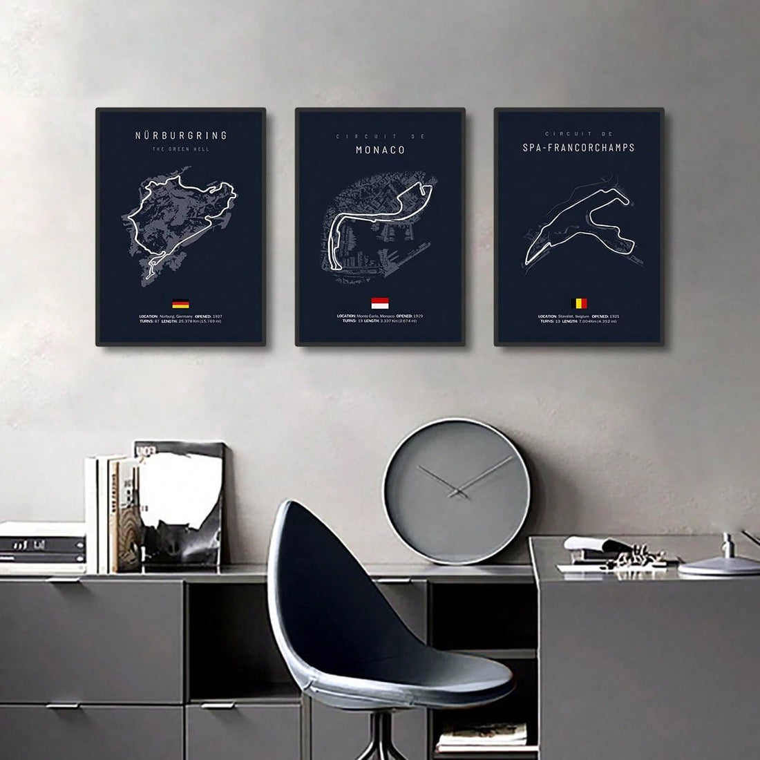 Capture the excitement and thrill of Formula 1 with our Imola Monaco Track Circuit Canvas Art. Featuring an unframed design, this piece is perfect for modern spaces and adds a touch of motorsport decor. The detailed track circuit showcases the iconic Imola and Monaco tracks, bringing the action to your walls.