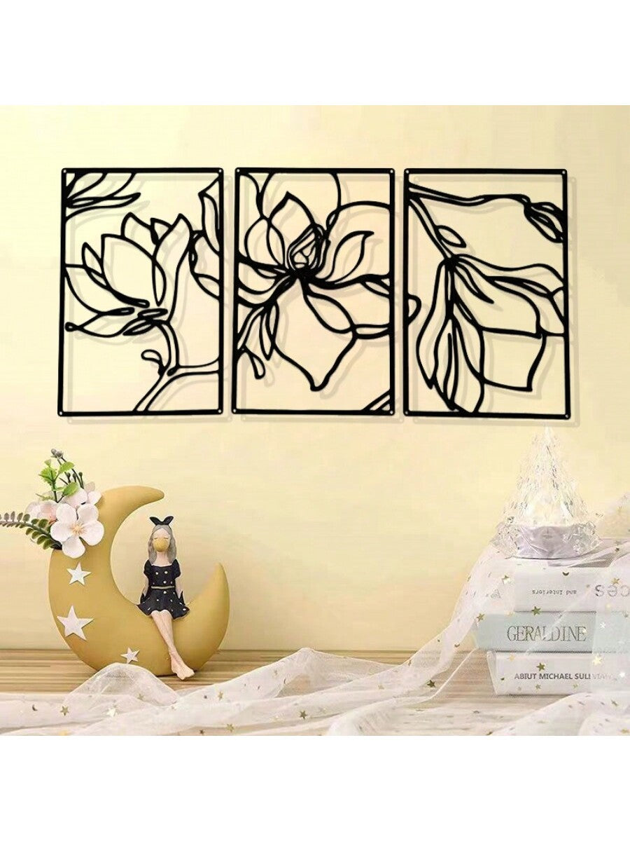 Create a modern and sophisticated look with our Minimalist Black Metal Wall Sculptures. Featuring an abstract female body design, this single line art piece is perfect for both indoor and outdoor decor. Crafted with high-quality metal, it adds a touch of elegance to any living space.