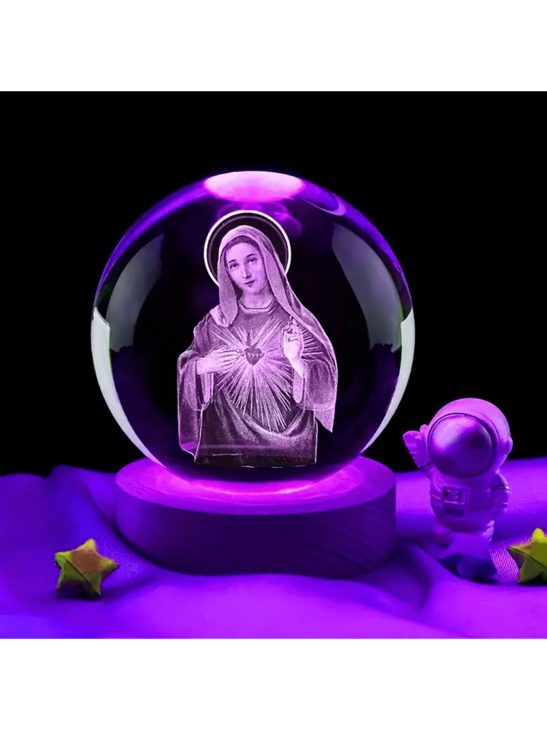 Experience the beauty and wonder of the holiday season with our Divine Nativity Crystal Ball Ornament. Exquisitely crafted with intricate details, this ornament is sure to add a touch of luxury to your holiday decor. The included USB base allows for easy display and makes for a perfect holiday gift.