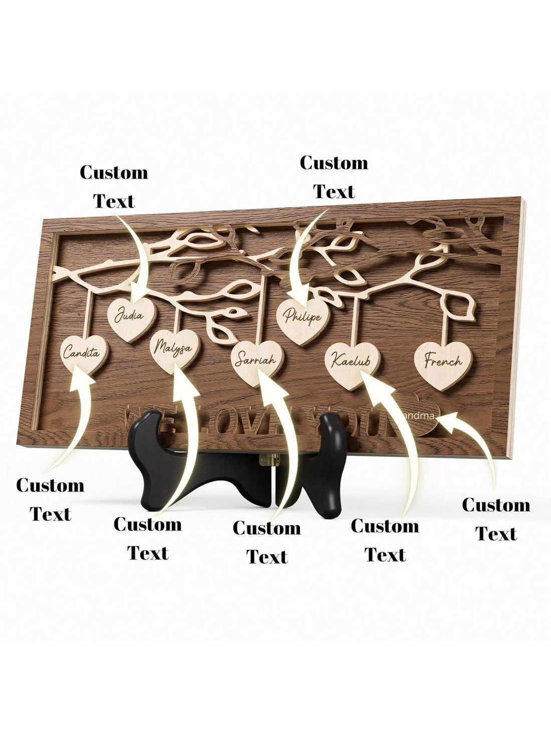 This Customized 3D Wood Family Tree Sign is the perfect gift for any mom on Mother's Day or Christmas. Show your love and appreciation with a unique, personalized gift that will be cherished for years to come. Using advanced 3D wood carving technology, this sign is a beautiful and meaningful addition to any home.