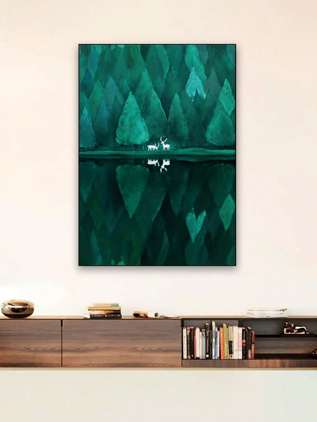 Bring a touch of tranquility and sophistication into your living space with our Serene Deer in the Forest canvas wall art. This modern, unframed piece adds a stylish and elegant touch to any home decor. The high-quality canvas and vibrant colors make for a stunning addition to your walls.