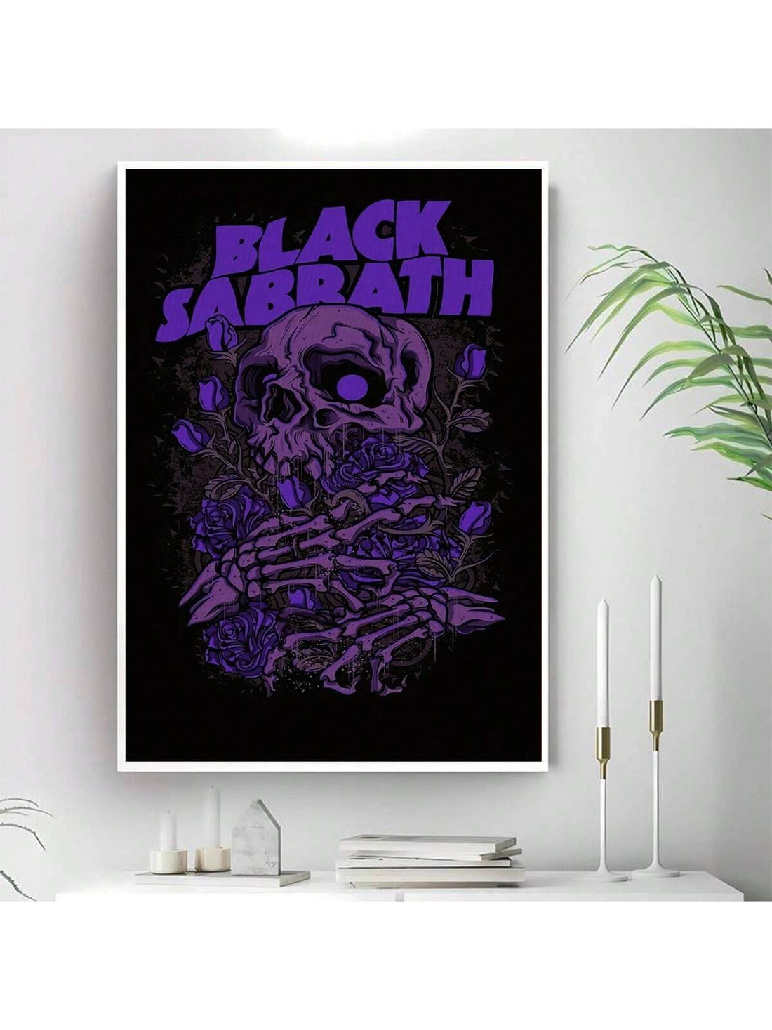 Transform any room into a unique and modern space with our Dark Style Skull Poster. Featuring a sleek, contemporary design, this canvas adds a touch of edginess to your kitchen, hall, or living room. It also makes for a one-of-a-kind gift for any art lover.