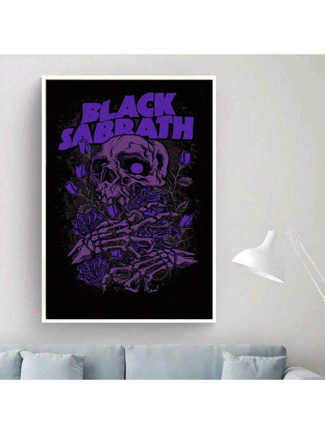 Transform any room into a unique and modern space with our Dark Style Skull Poster. Featuring a sleek, contemporary design, this canvas adds a touch of edginess to your kitchen, hall, or living room. It also makes for a one-of-a-kind gift for any art lover.