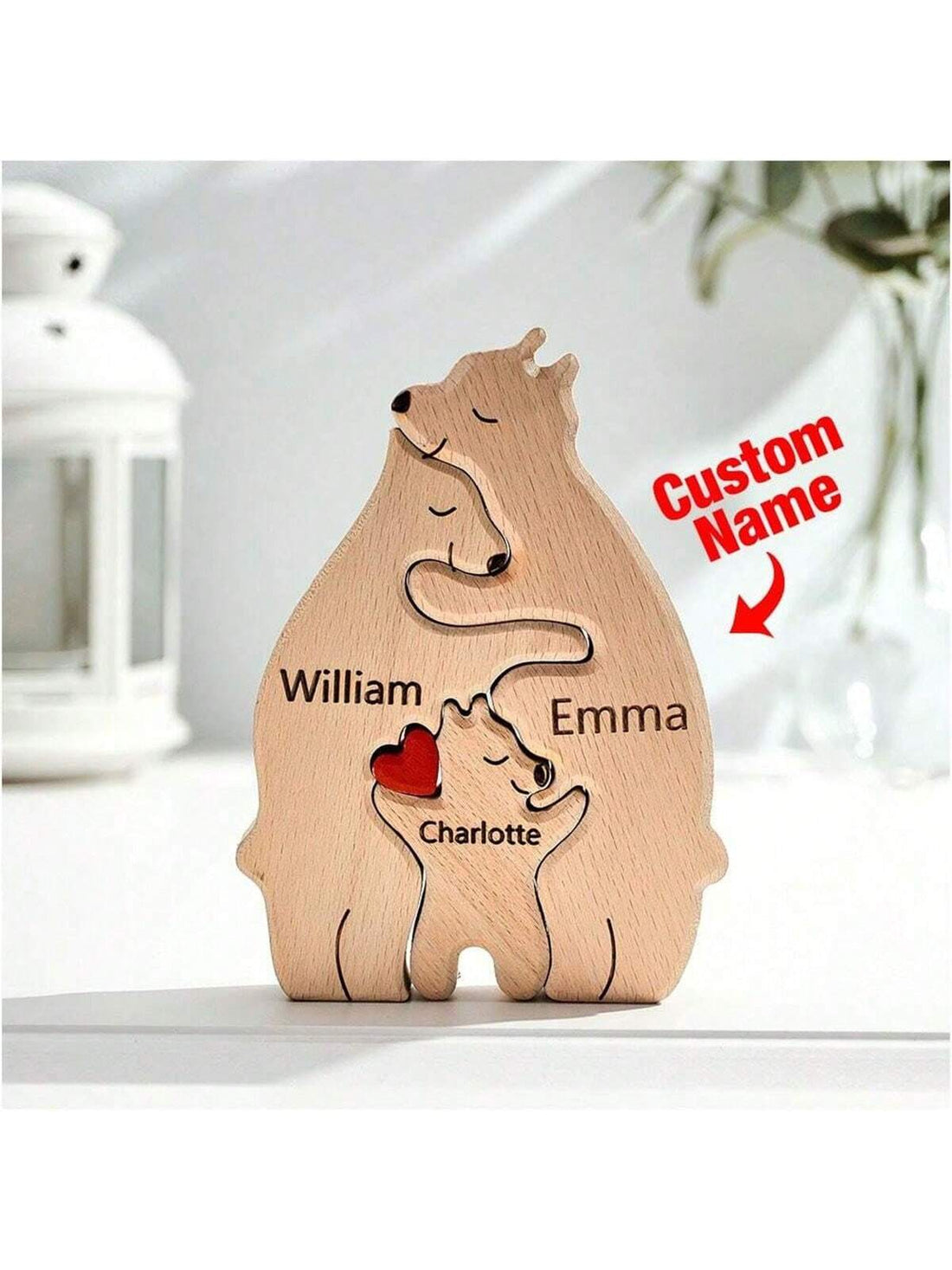 This Customized Family Name Wooden Puzzle is the perfect personalized gift for any occasion. Made with high-quality wood and customizable with any family name, this puzzle combines sentimentality with fun. Give the gift of quality time and lasting memories with this unique and thoughtful present.