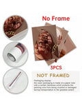 Unframed 3pc rolled canvas print packaging display with paper tube
