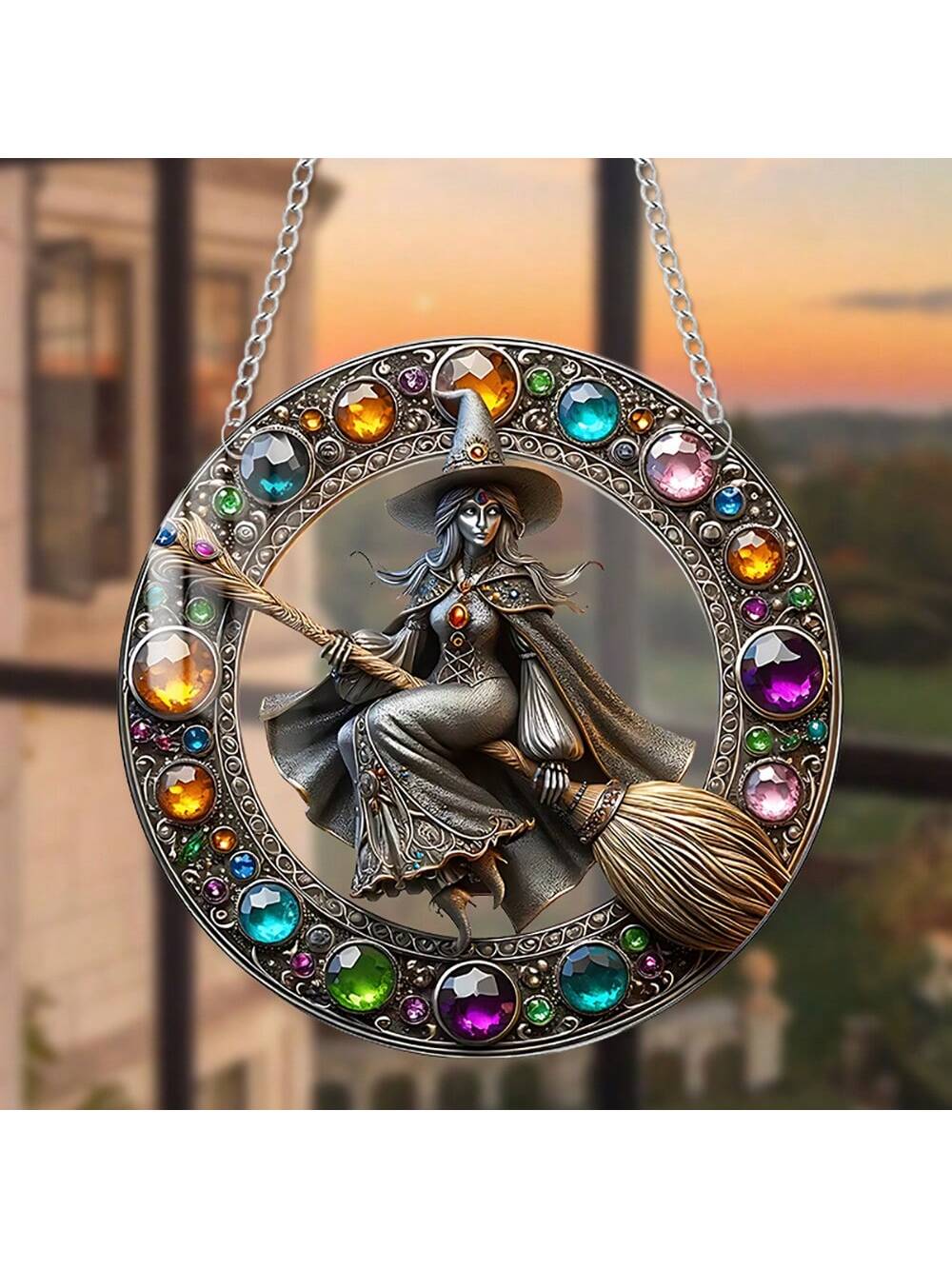 Add a touch of enchantment to your space with our Baroque Wizard Acrylic Sun Catcher. This unique gift idea doubles as a hanging ornament, capturing sunlight and casting mesmerizing colors. Crafted with expert precision, it's the perfect addition to elevate any room.