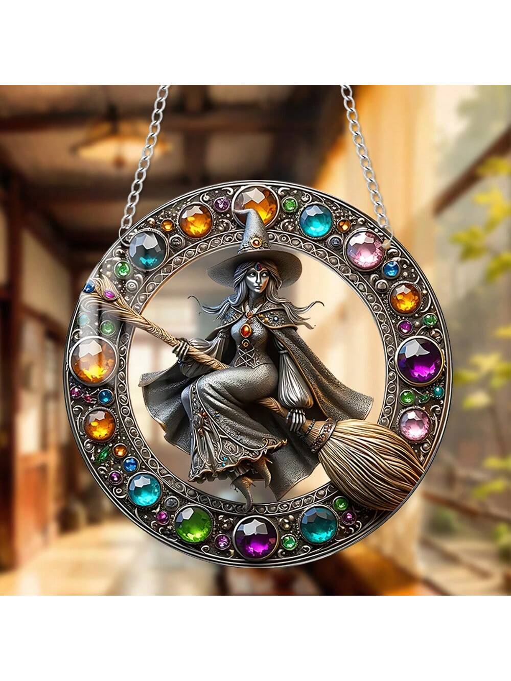 Add a touch of enchantment to your space with our Baroque Wizard Acrylic Sun Catcher. This unique gift idea doubles as a hanging ornament, capturing sunlight and casting mesmerizing colors. Crafted with expert precision, it's the perfect addition to elevate any room.