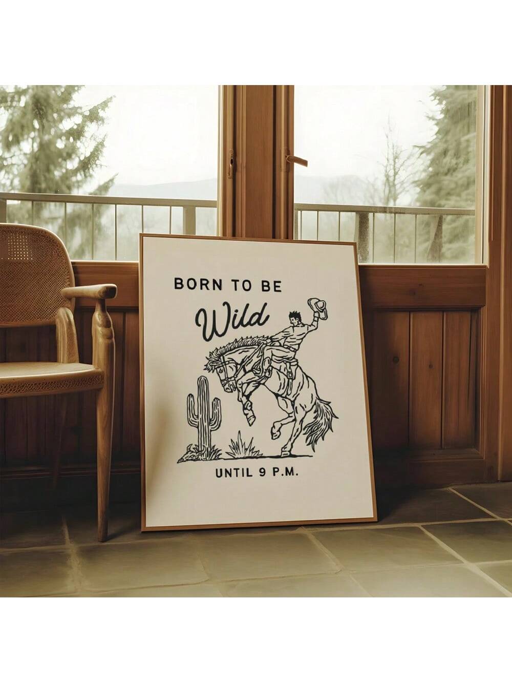 Experience the thrilling and rugged beauty of the great outdoors with our Born to Be Wild: Rustic Rodeo Wall Art Poster. Embrace the country aesthetic and bring a touch of the wild into your home. This unframed poster captures the spirit of the rodeo and adds a rustic charm to any room. Perfect for country lovers and adventurers alike.