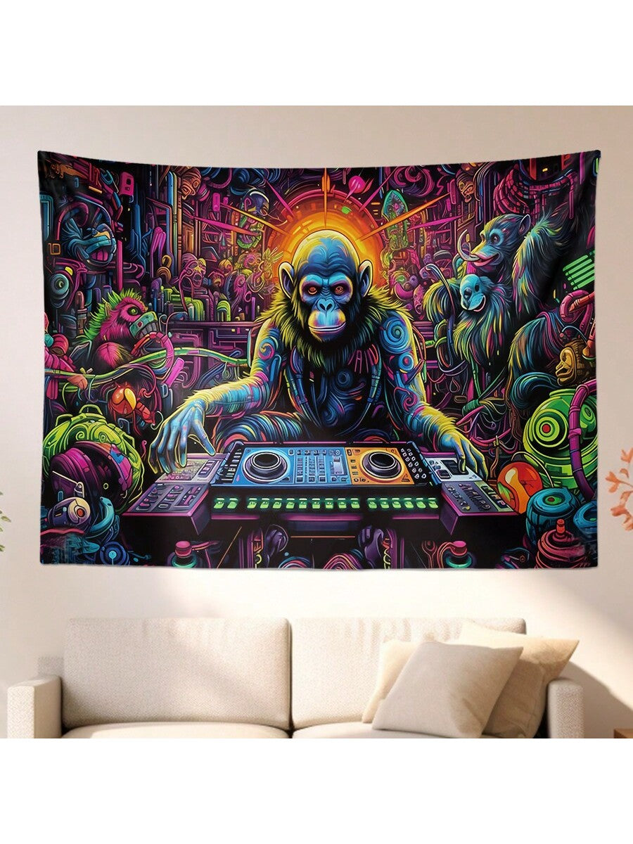 Add a touch of magic to any room with our Fluorescent Festive Tapestry. Perfect for children's rooms and parties, this tapestry glows in the dark, creating a fun and playful atmosphere. Made with high-quality materials, our tapestry is not only an eye-catching decoration but also a durable and long-lasting addition to your space.