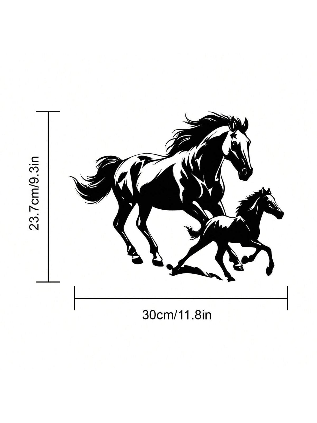 Elevate your home decor with our Majestic Metal Horse Plaque. Crafted with stunning detail, this wall art is perfect for any horse enthusiast. Its sleek metal design will add a touch of elegance to any room. Show off your love for horses with this must-have piece.