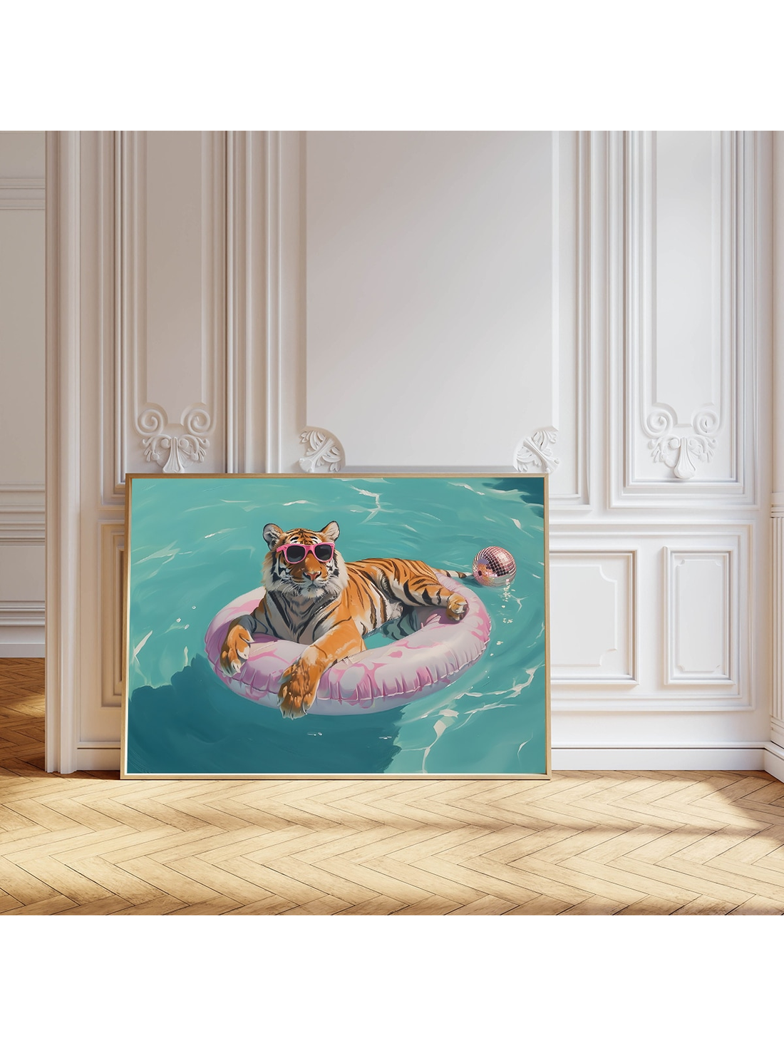 Add an eye-catching touch to your home decor collection with our Adorable Tiger Poster. Made with high-quality materials, this poster features a stunning tiger design that will surely impress any guest. Elevate your interior design with this perfect addition.