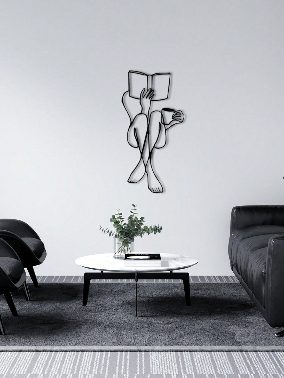 Introduce a touch of artistry to your home with our Minimalist Line Art Metal Female Wall Decor. This stylish wall art adds a modern and sophisticated touch to any room. Crafted from quality metal, it boasts an elegant silhouette and is easy to hang as a statement piece.