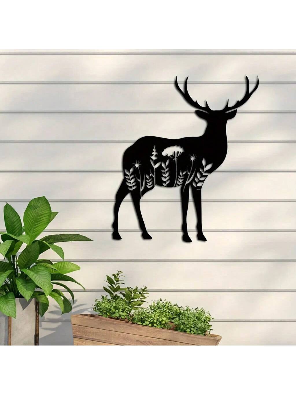 Add a touch of rustic charm to any room with our Majestic Metal Deer Wall Decor. Made from durable metal, this piece features an intricate design of a majestic deer, perfect for adding a natural touch to your home. Enjoy the beauty and uniqueness of this wall decor in every room.