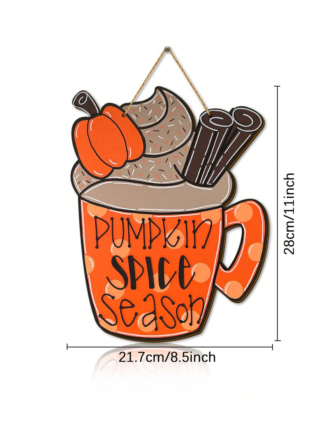 Add a touch of autumn to your home decor with our Pumpkin Spice Theme sign. Perfect for the upcoming season, this contemporary piece brings warmth and charm to any space. Enjoy the cozy vibes of fall with our unique and stylish design.