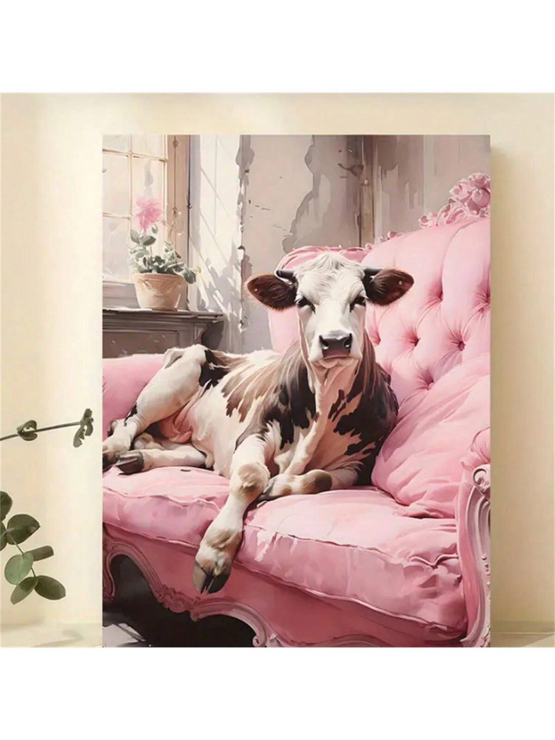 Transform your living space with this Modern Vintage Pink Cow Canvas Poster. Perfect for any room, this poster adds a touch of charm and personality to your home decor. Made with high-quality canvas and no frame, it makes a unique and thoughtful gift for anyone looking to add a modern and vintage touch to their office, bedroom, or dormitory.