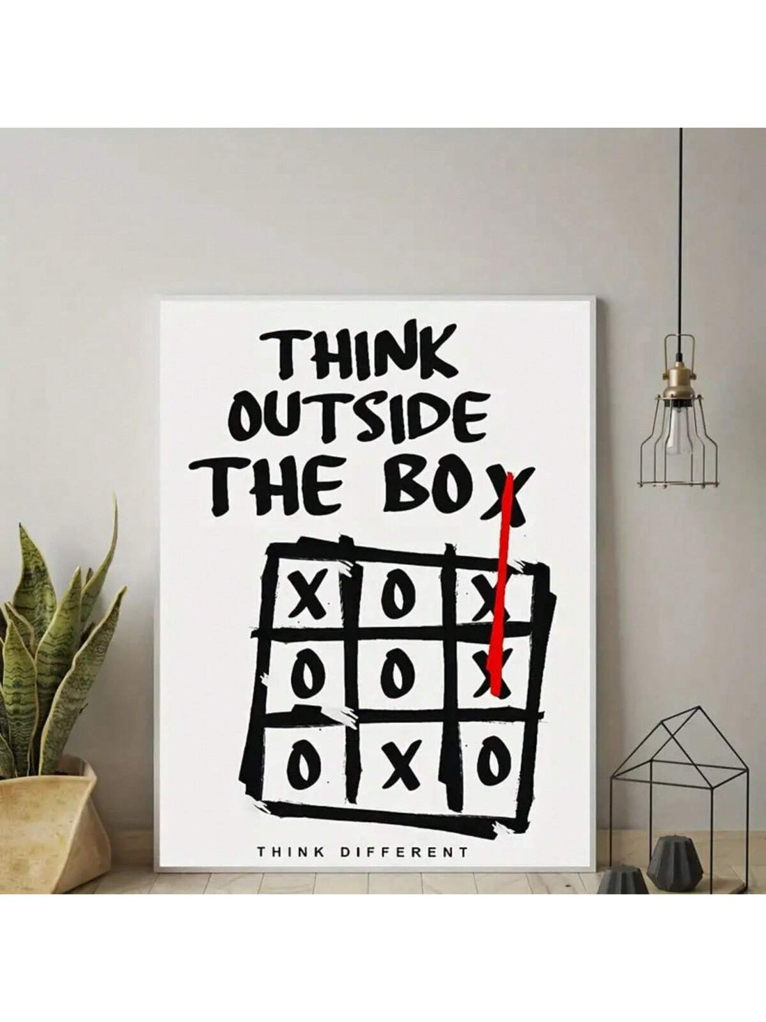 Expand your perspective with our Think Outside The Box modern motivational canvas art. Perfect for home or office, this piece inspires creativity and innovation. Crafted with high-quality materials, it adds a touch of sophistication to any space. Embrace new ideas and challenge the status quo with our art.