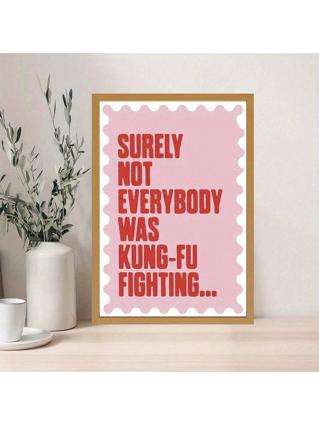 Bring martial arts humor to your space with this witty Kung Fu Fighter Quote Canvas Poster. Perfect for living rooms, bedrooms, or any area needing personality, this unique wall art combines striking visuals with an entertaining quote that resonates with martial arts enthusiasts and comedy lovers alike.