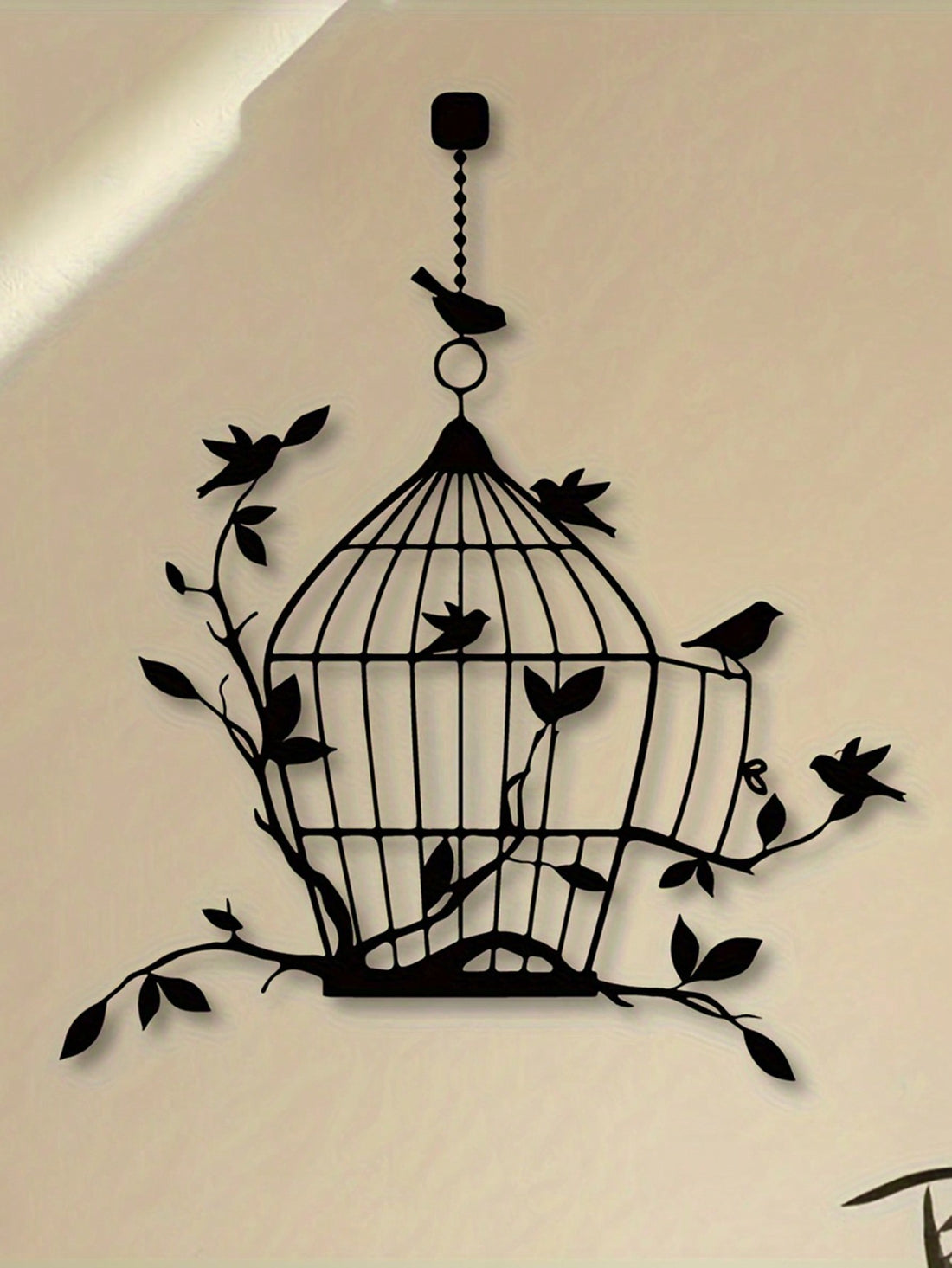 Enhance the aesthetic of your indoor and outdoor spaces with our Metal Silhouette Wall Decor. Made of sturdy metal, this hanging ornament adds a touch of elegance to any room or patio. Its durable design ensures long-lasting beauty for years to come. Elevate your decor with this stunning piece.