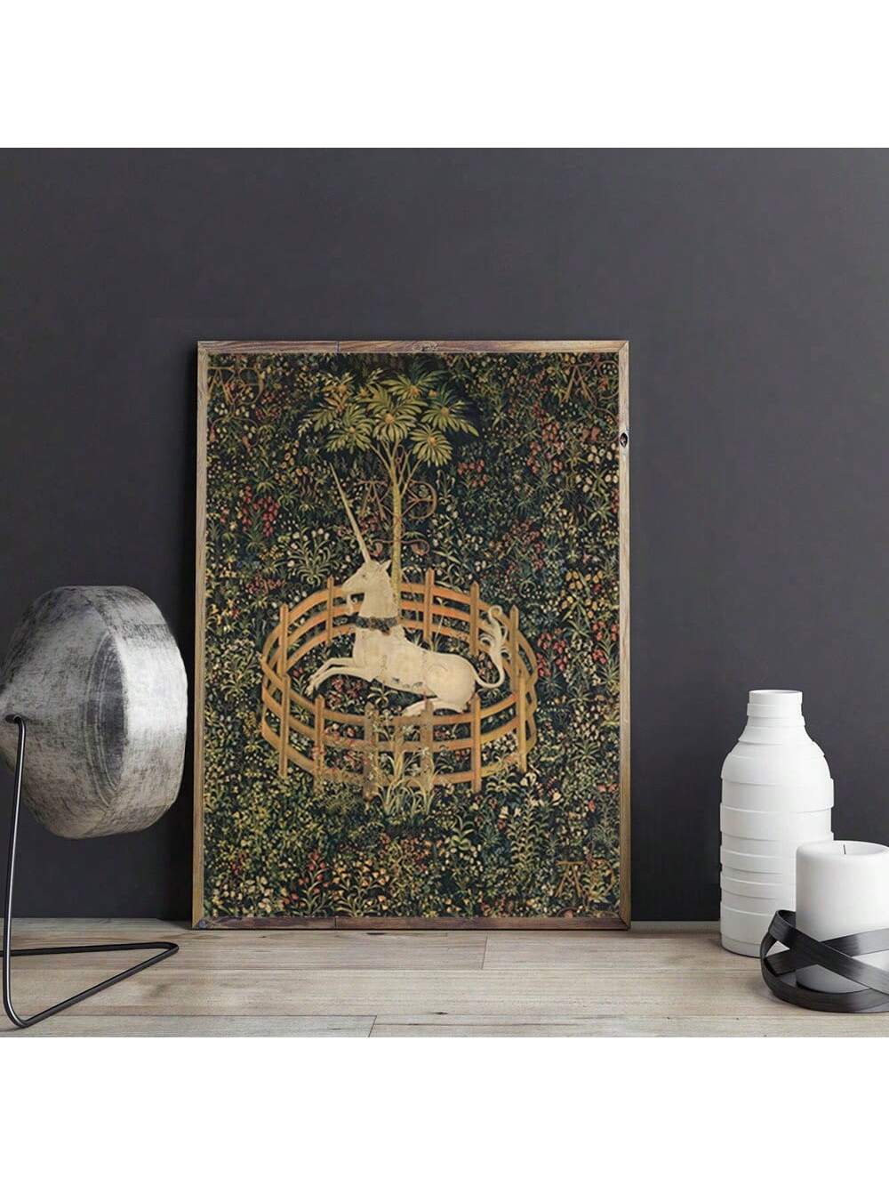 Enhance your home decor with our Enchanted Unicorn Wall Art. This unframed canvas print features a captivating fantasy design that will bring a touch of magic to any room. Made with high-quality materials, this wall art will add a unique and enchanting touch to your home.