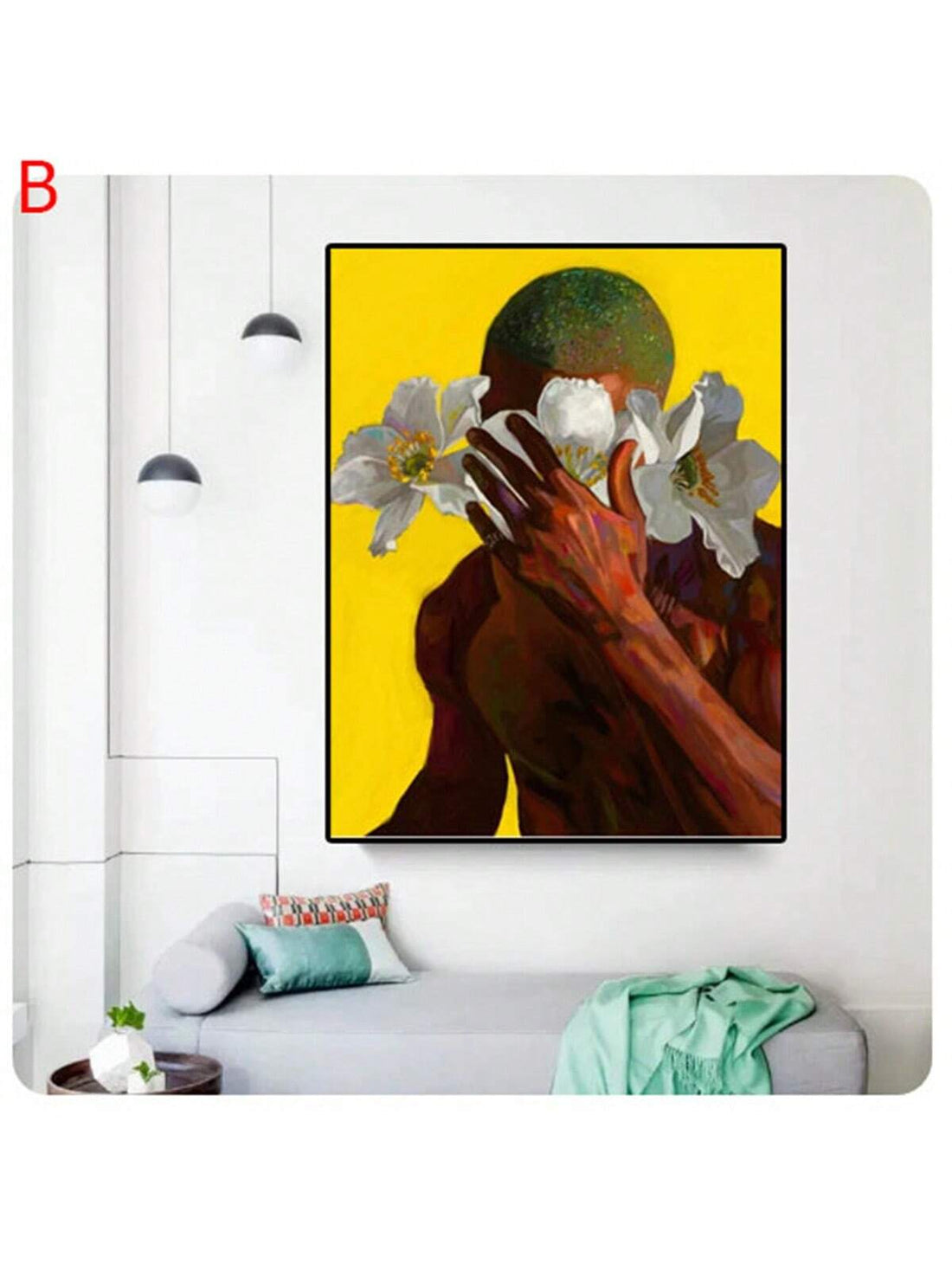 Add a touch of sophistication to your home decor with our Abstract Singer Canvas Painting. Featuring vibrant floral accents, this wall art is sure to elevate any room. Made with high-quality materials, this painting will bring an artistic touch to your space. Perfect for music lovers and art enthusiasts alike.