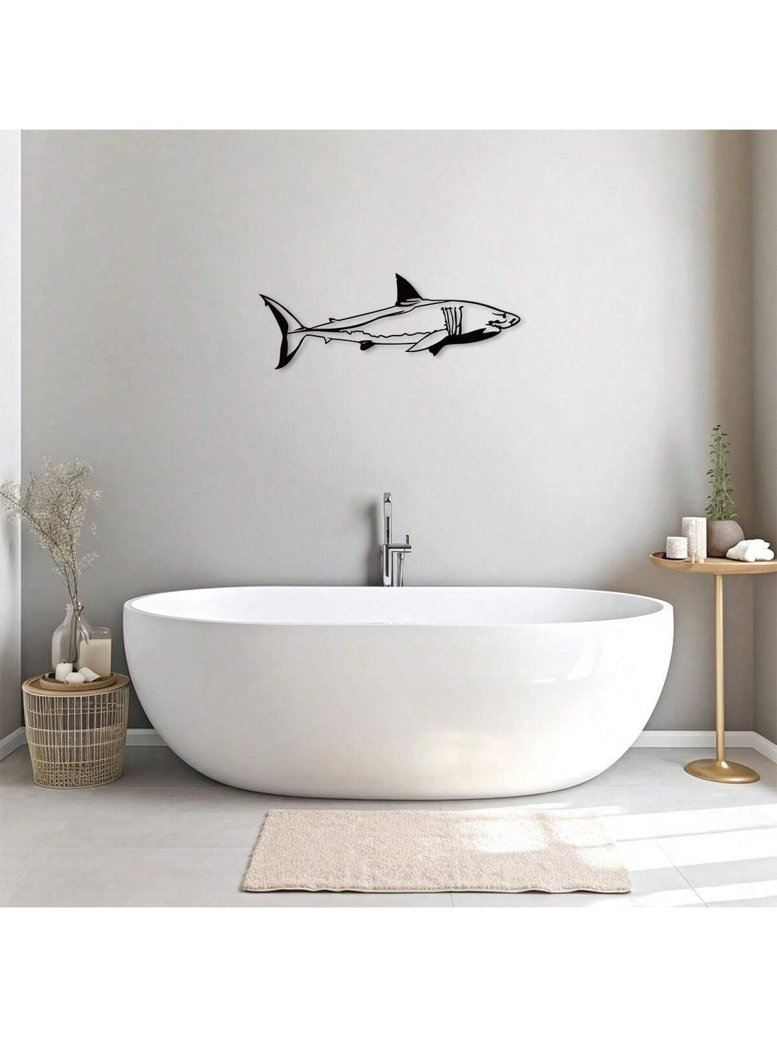 Unleash the power of the ocean with our Ocean Ruler Shark Metal Wall Decor. This ferocious addition to your home will make a bold statement while adding a touch of marine life to your space. Crafted with high-quality metal, this piece is both durable and stunning.