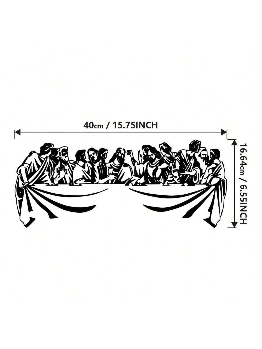 Enhance your Christian living room with Divine Décor: Jesus and The Last Supper Metal Wall Art. Crafted with precision and attention to detail, this piece adds a touch of spiritual elegance to any space. Made to last, it serves as a beautiful reminder of faith and love for years to come.