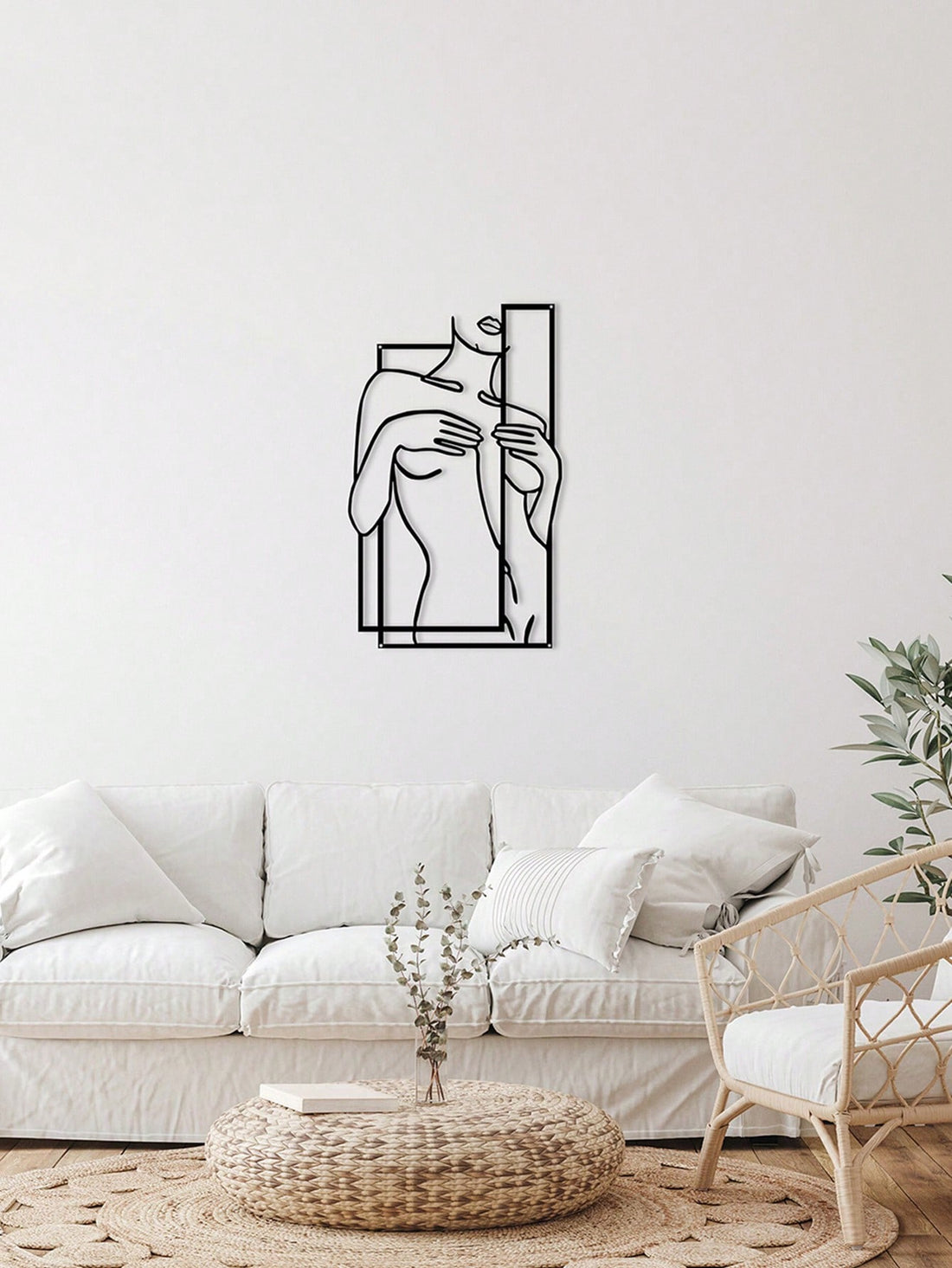 This Modern Metal Lines Wall Art is the perfect addition to any stylish home decor. With its unique design and sleek metal construction, this piece is sure to make a statement on any wall. It also makes for a thoughtful housewarming gift, adding a touch of elegance to any new home.