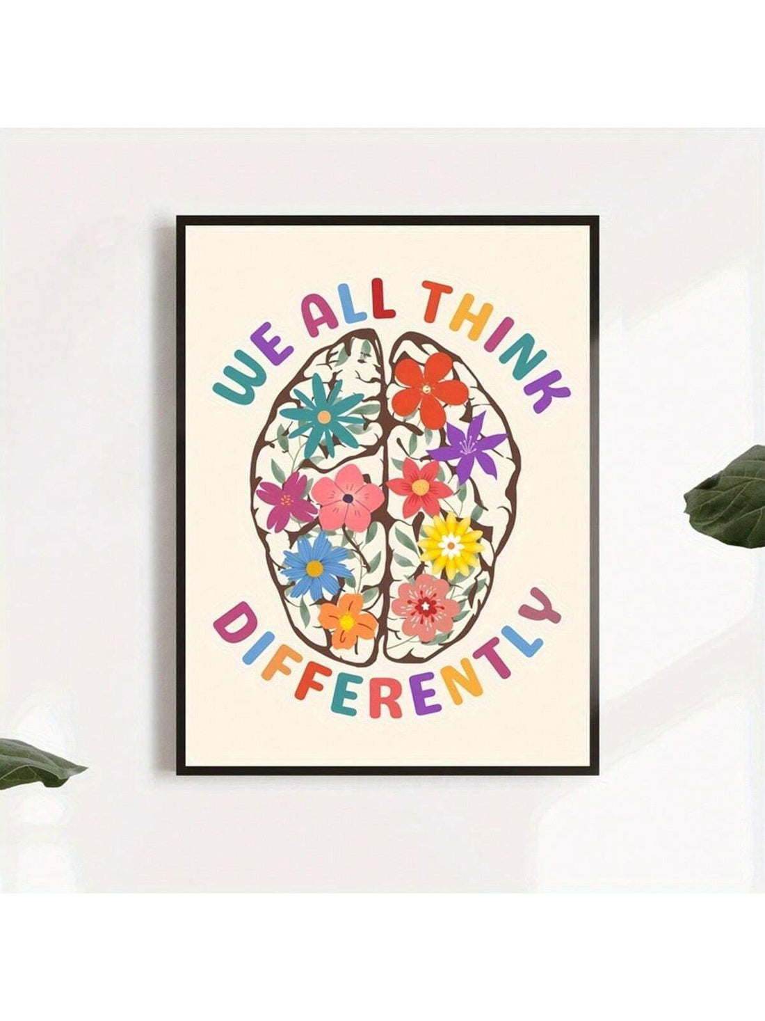 This Whimsical Flower Brain Canvas Poster is perfect for those who celebrate unique ideas. The colorful design showcases the beauty and creativity of the human mind, inspiring others to think outside the box. Hang it in your office or home to add a touch of whimsy and motivation.