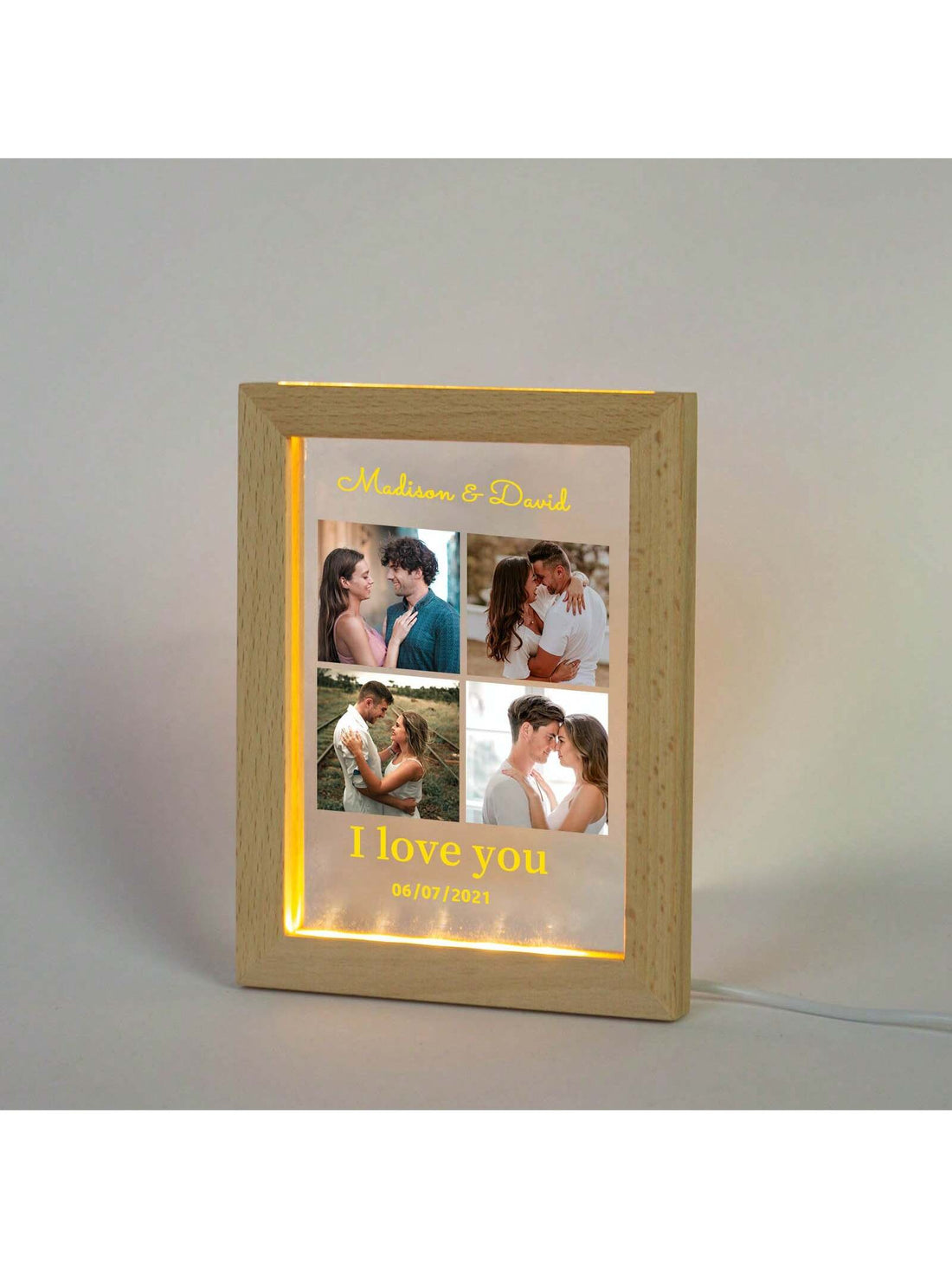 This Infinite Love Memorial Night Light is the perfect personalized gift for special occasions. With its unique design and customizable features, this night light serves as a beautiful and thoughtful reminder of lasting love. Made with high-quality materials, it offers a warm and comforting glow, making it a perfect addition to any home decor.